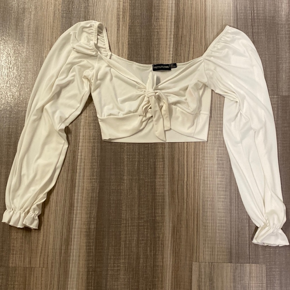 White crop top